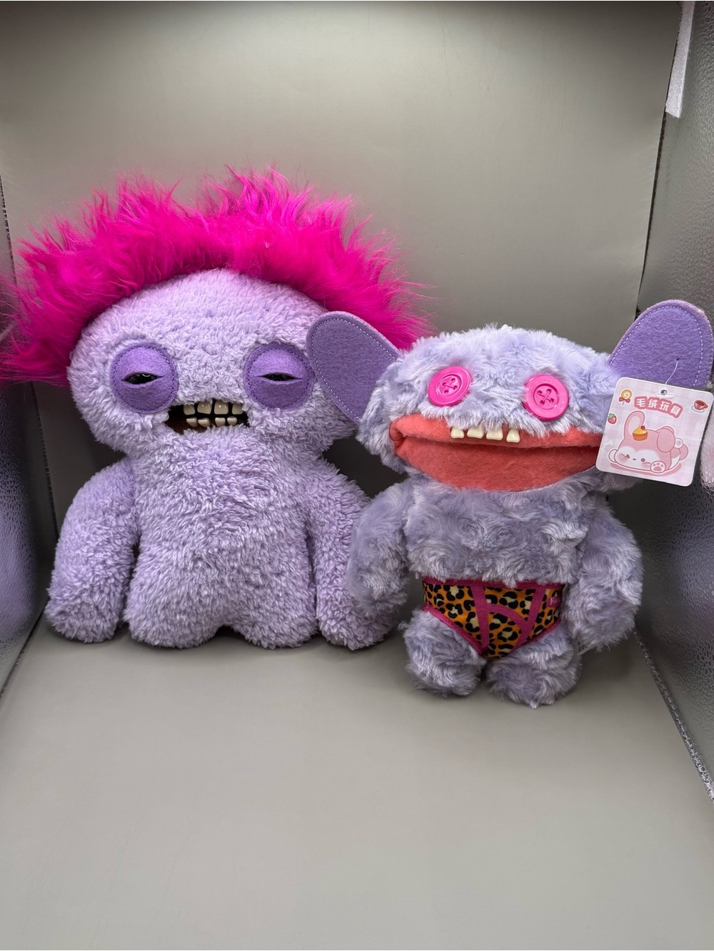 Fuggler Purple Plush Lot Stuffed Animals Ugly Cute